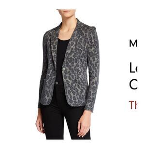 Majestic Filatures Leopard Print Cotton/Cashmere Blazer silk 1